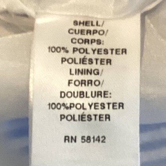 London Times Seersucker & Crochet Lace 60s/70s Shift Dress Sz 6 Blue/White 250C - Picture 10 of 11